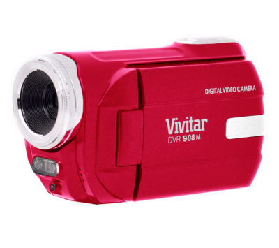 VIVITAR DVR908MFD Traditional Camcorder - Red VIVITAR DVR908MFD Traditional Camcorder - Red